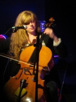 Naomi Kavka playing the cello at Artspace