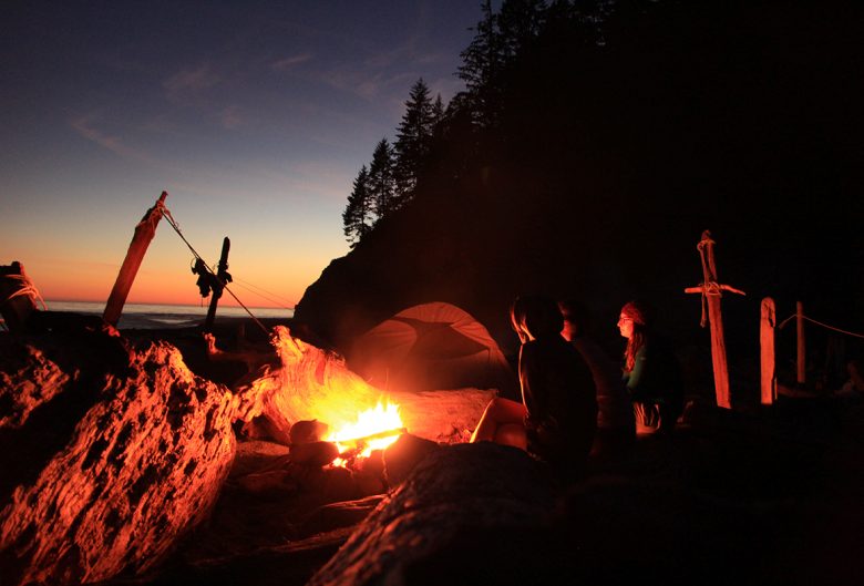 Campfire on the West Coast Trail