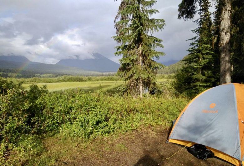 tent at a campsite