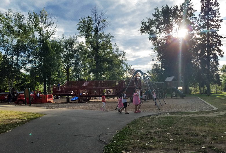 children in park