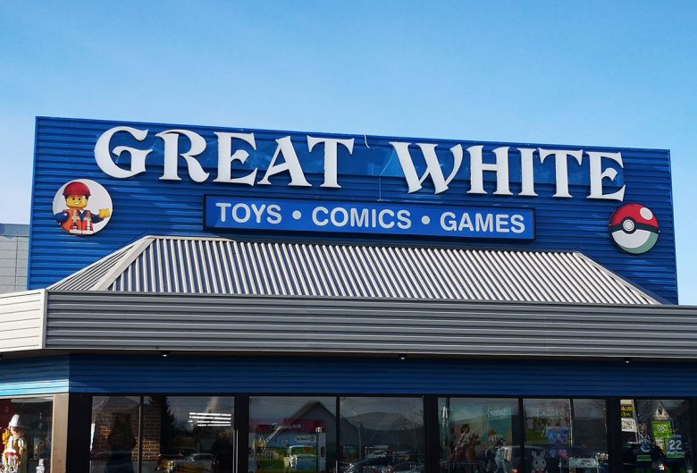great white toys comics games