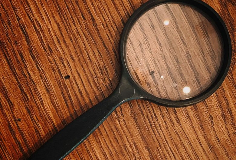 Magnifying glass.
