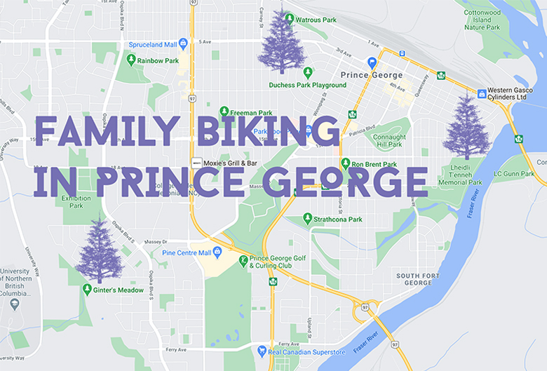 Family biking map.