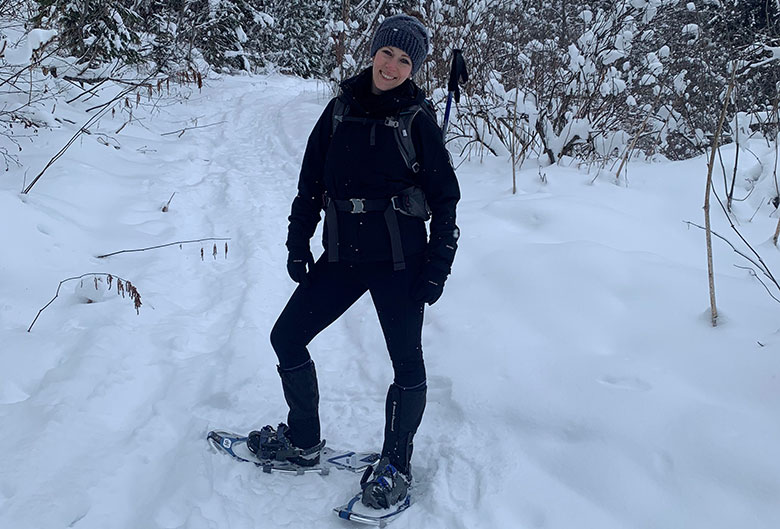 Snowshoeing at Tabor Lake Recreational Trails