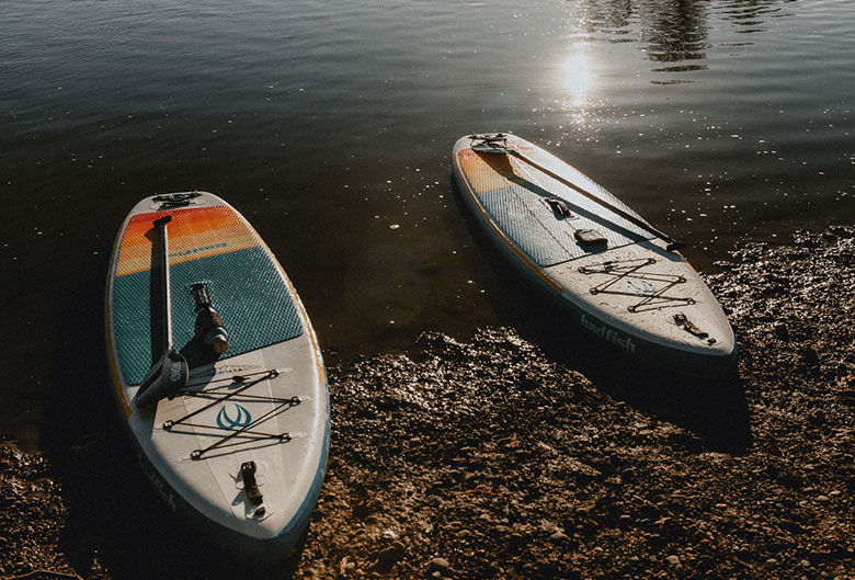 Paddle boards on Nechako River